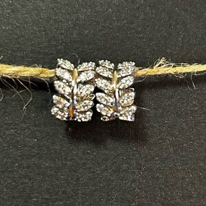 Silver Leaf Design Earrings